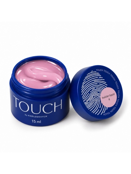 TOUCH Builder liquid 04 - różowy mocny żel o płynnej koncystencji, 15 ml