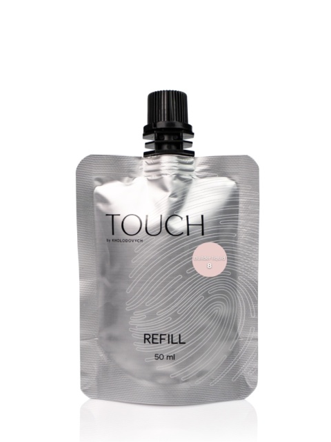 TOUCH Builder liquid 08 - kawowo-beżowy mocny żel o płynnej koncystencji, 50 ml