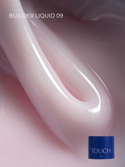 TOUCH Builder liquid 09 - jasno-różowy mocny żel o płynnej koncystencji, 15 ml