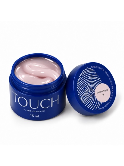 TOUCH Builder liquid 09 - jasno-różowy mocny żel o płynnej koncystencji, 15 ml