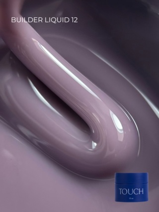 TOUCH Builder liquid 12 - beżowo-fioletowy mocny żel o płynnej koncystencji, 15 ml