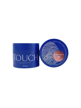 TOUCH Builder liquid 17 – morelowo-różowy mocny żel o płynnej konsystencji, 15 ml