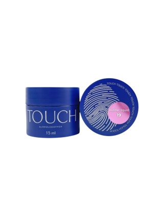TOUCH Builder liquid 19 – jasnoróżowy mocny żel o płynnej konsystencji, 15 ml