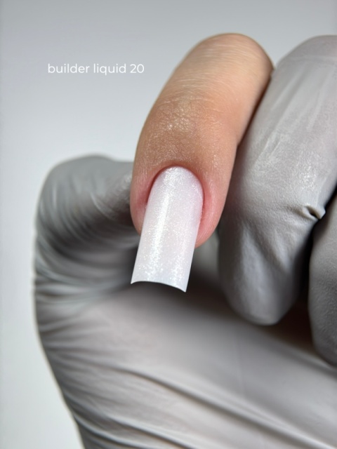 TOUCH Builder liquid 20 - mlecznoróżowy mocny żel z drobinką o płynnej koncystencji, 15 ml