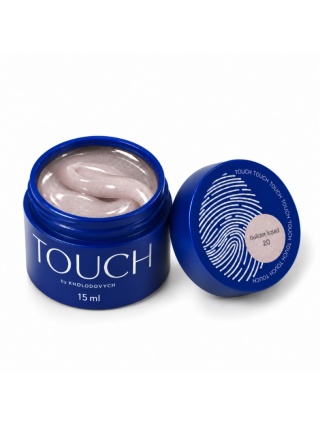 TOUCH Builder liquid 20 - mlecznoróżowy mocny żel z drobinką o płynnej koncystencji, 15 ml