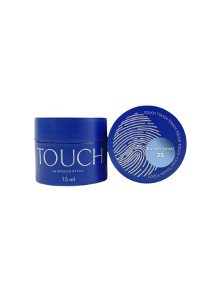 TOUCH Builder liquid 25 - jasnobłękitny mocny żel o płynnej koncystencji, 15 ml