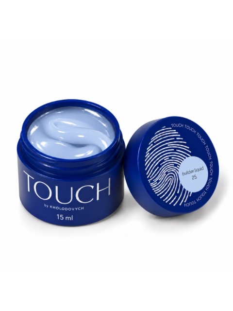 TOUCH Builder liquid 25 - jasnobłękitny mocny żel o płynnej koncystencji, 15 ml