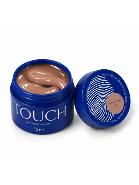 TOUCH Builder liquid 26 - jasny kawowo-beżowy mocny żel o płynnej koncystencji, 15 ml