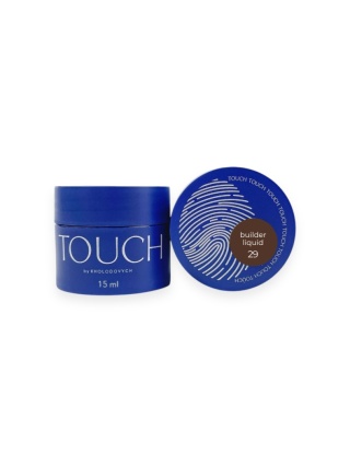 TOUCH Builder liquid 29 - głęboki brązowy mocny żel o płynnej koncystencji, 15 ml