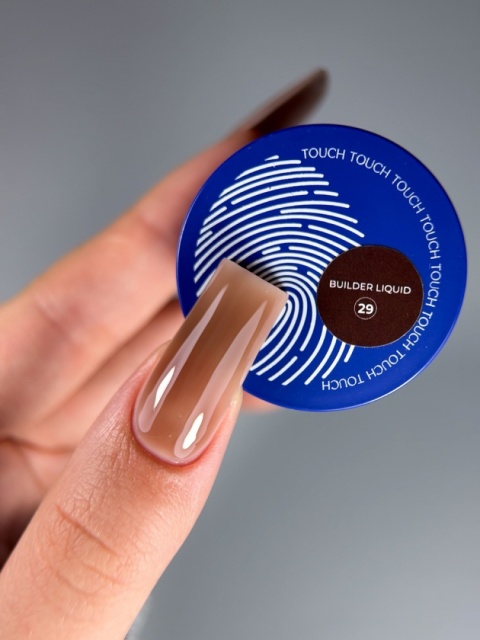TOUCH Builder liquid 29 - głęboki brązowy mocny żel o płynnej koncystencji, 15 ml