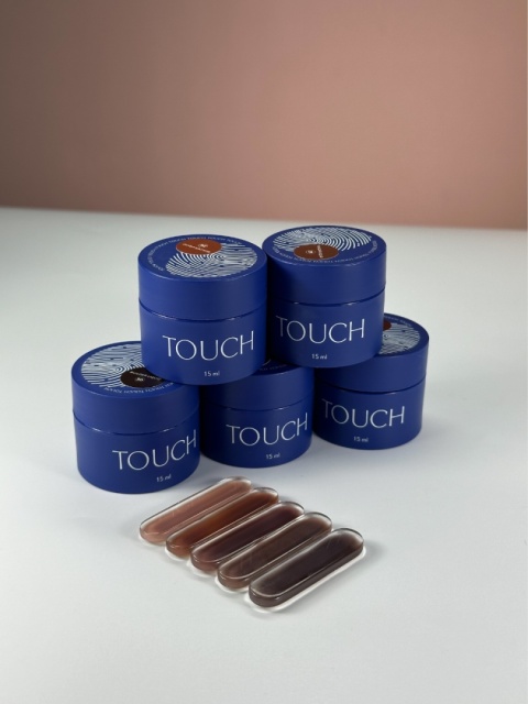 TOUCH Builder liquid 30 - elegancki ciemnobrązowy mocny żel o płynnej koncystencji, 15 ml