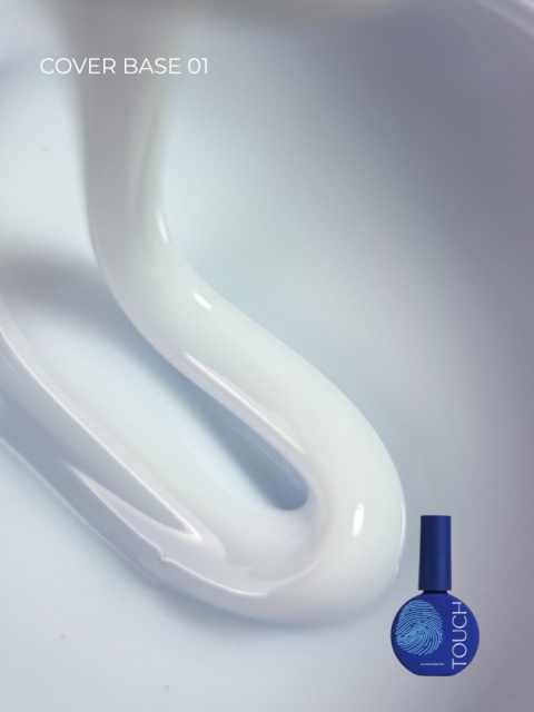 TOUCH Cover base 01 - biała baza hybrydowa, 13 ml