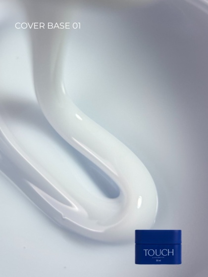 TOUCH Cover base 01 - biała baza hybrydowa, 30 ml