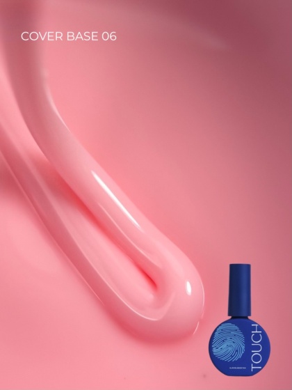 TOUCH Cover base 06 - ciepłoróżowa baza hybrydowa, 13 ml