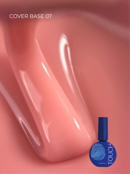 TOUCH Cover base 07 - różowo-beżowa baza hybrydowa, 13 ml