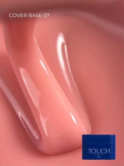 TOUCH Cover base 07 - różowo-beżowa baza hybrydowa, 30 ml