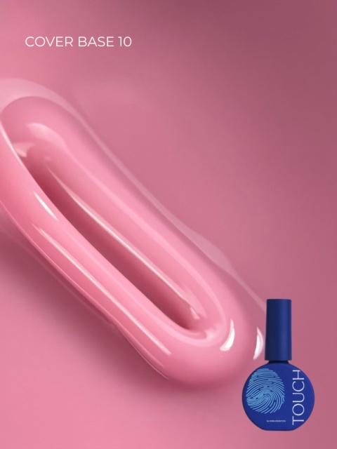 TOUCH Cover base 10 - chłodna różowa baza hybrydowa, 13 ml