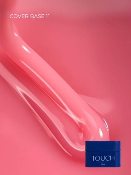 TOUCH Cover base 11 - koralowo-różowa baza hybrydowa, 30 ml