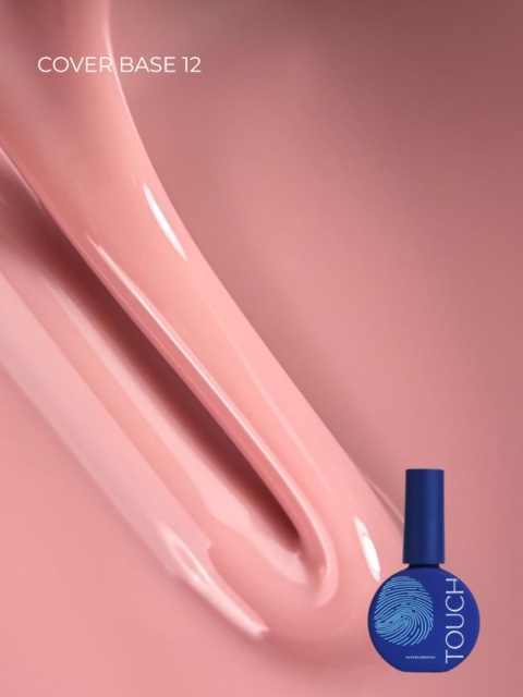 TOUCH Cover base 12 - delikatna różowa baza hybrydowa, 13 ml