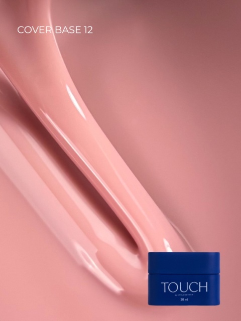 TOUCH Cover base 12 - delikatna różowa baza hybrydowa, 30 ml