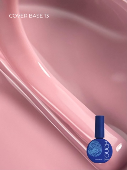 TOUCH Cover base 13 - przygaszona różowa baza hybrydowa, 13 ml