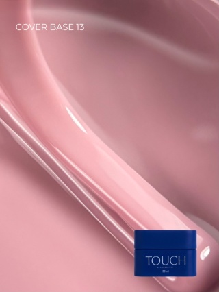 TOUCH Cover base 13 - przygaszona różowa baza hybrydowa, 30 ml