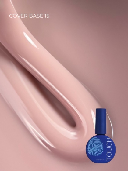 TOUCH Cover base 15 - jasnobeżowa baza hybrydowa, 13 ml