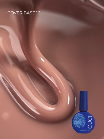 TOUCH Cover base 16 - ciemnobeżowa baza hybrydowa, 13 ml