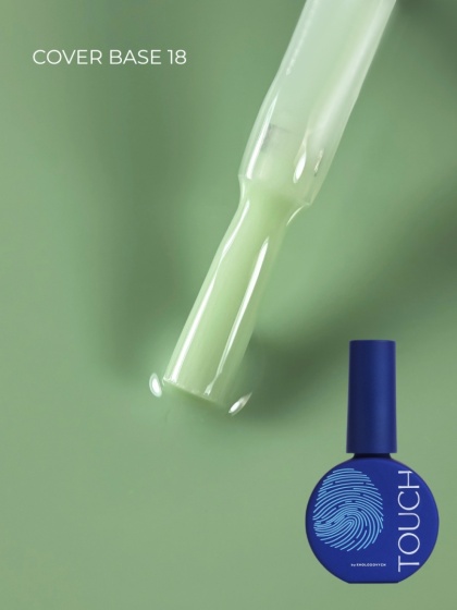 TOUCH Cover base 18 - szałwiowo-miętowa baza hybrydowa, 13 ml