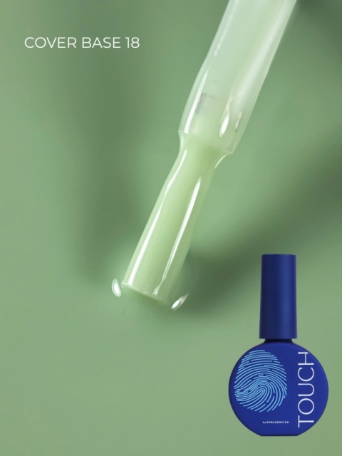TOUCH Cover base 18 - szałwiowo-miętowa baza hybrydowa, 13 ml