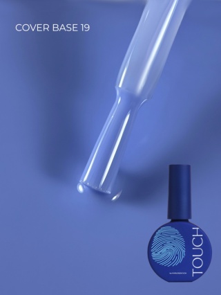 TOUCH Cover base 19 - chłodna błękitna baza hybrydowa, 13 ml