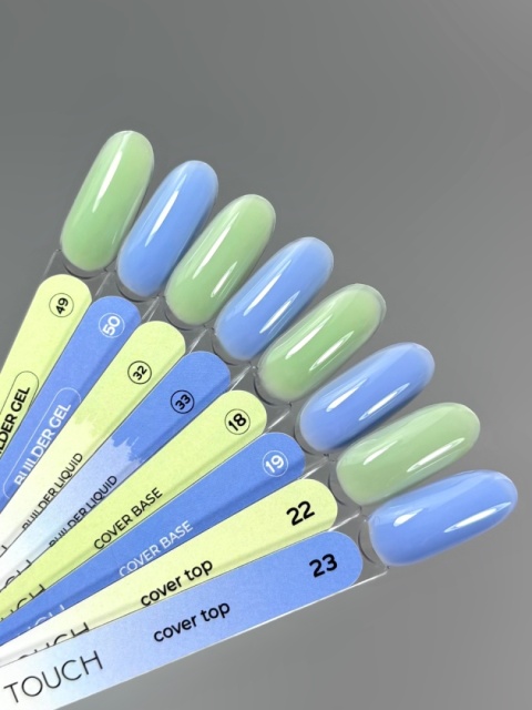 TOUCH Cover base 19 - chłodna błękitna baza hybrydowa, 13 ml