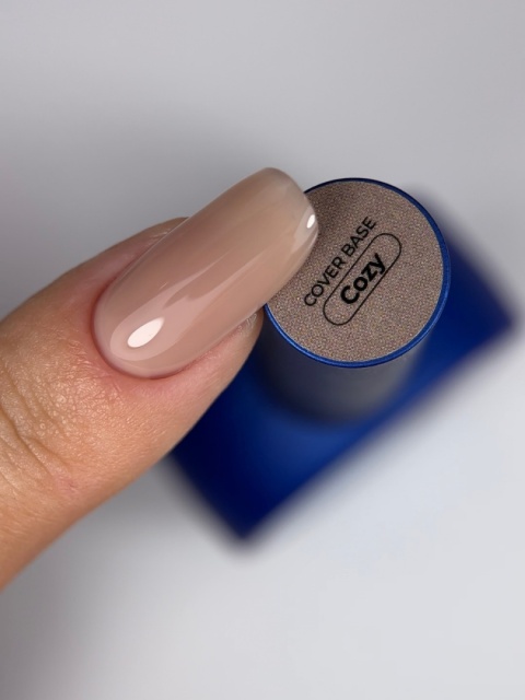 TOUCH Cover base Cozy - intensywno-kawowa kryjąca baza hybrydowa, 13 ml