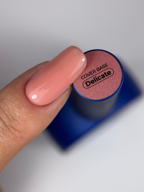 TOUCH Cover base Delicate - koralowo-beżowa kryjąca baza hybrydowa, 13 ml