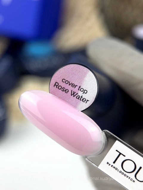 TOUCH Cover top 11 Rose Water - różowy półprzezroczysty top hybrydowy, 7 ml