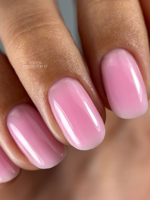 TOUCH Cover top 17 - nasycony różowy top hybrydowy, 7 ml