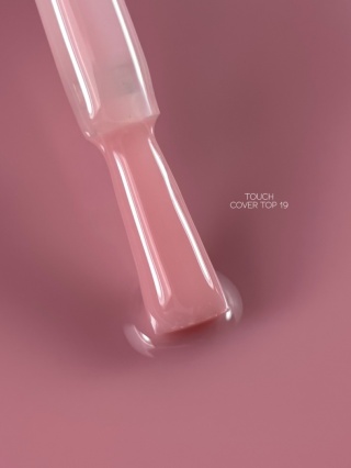TOUCH Cover top 19 - elegancki, przygaszony różowy top hybrydowy, 13 ml