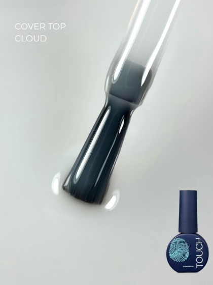 TOUCH Cover top Cloud - mleczny półprzezroczysty top hybrydowy, 7 ml