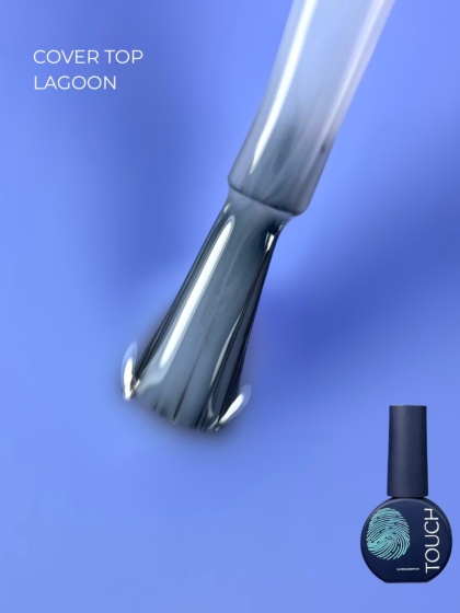 TOUCH Cover top Lagoon - niebieski kryjący top hybrydowy, 7 ml