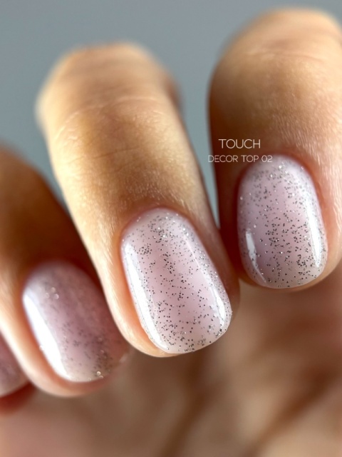 Odblaskowy top hybrydowy TOUCH Decor top 02 z efektem "flash", 13 ml