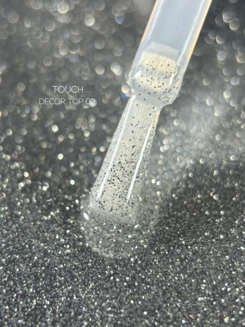 Odblaskowy top hybrydowy TOUCH Decor top 02 z efektem "flash", 13 ml