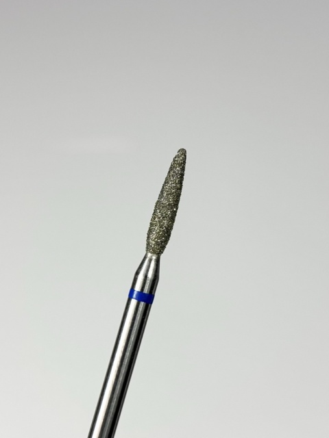 TOUCH Frez diamentowy zaokrąglony płomyk niebieski 2,1 mm
