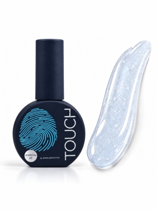 TOUCH Gradient Top 01 - jasnoniebieski top hybrydowy ze srebrną drobinką, 13 ml