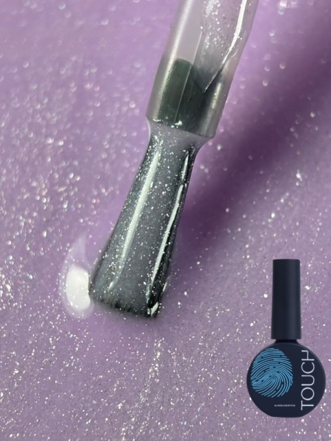 TOUCH Gradient Top 02 - różowy top hybrydowy ze srebrną drobinką, 13 ml