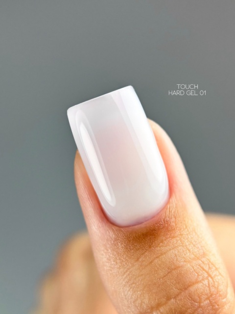 TOUCH Hard gel 01 - mleczny płynny żel budujący, 15 ml