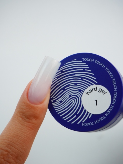 TOUCH Hard gel 01 - mleczny płynny żel budujący, 15 ml