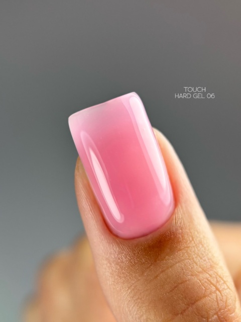 TOUCH Hard gel 06 - jaskrawo-rózowy płynny żel budujący, 15 ml