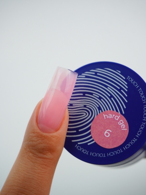 TOUCH Hard gel 06 - jaskrawo-rózowy płynny żel budujący, 15 ml