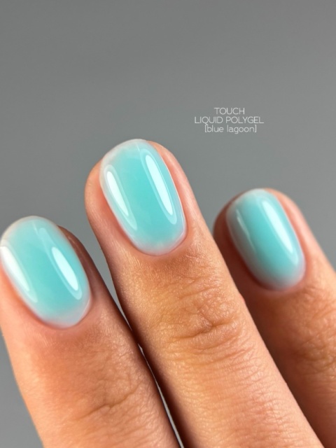 Płynny akrylożel TOUCH Neon Liquid polygel Blue lagoon - turkusowy, 15 ml