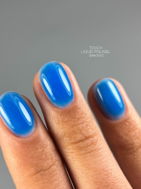 TOUCH Neon Liquid polygel Electric - niebieski płynny akrylożel, 15 ml